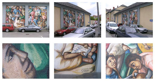burning murales